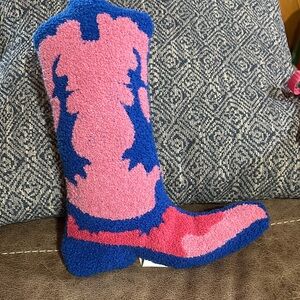 Colorful Boot-Shaped Pillow